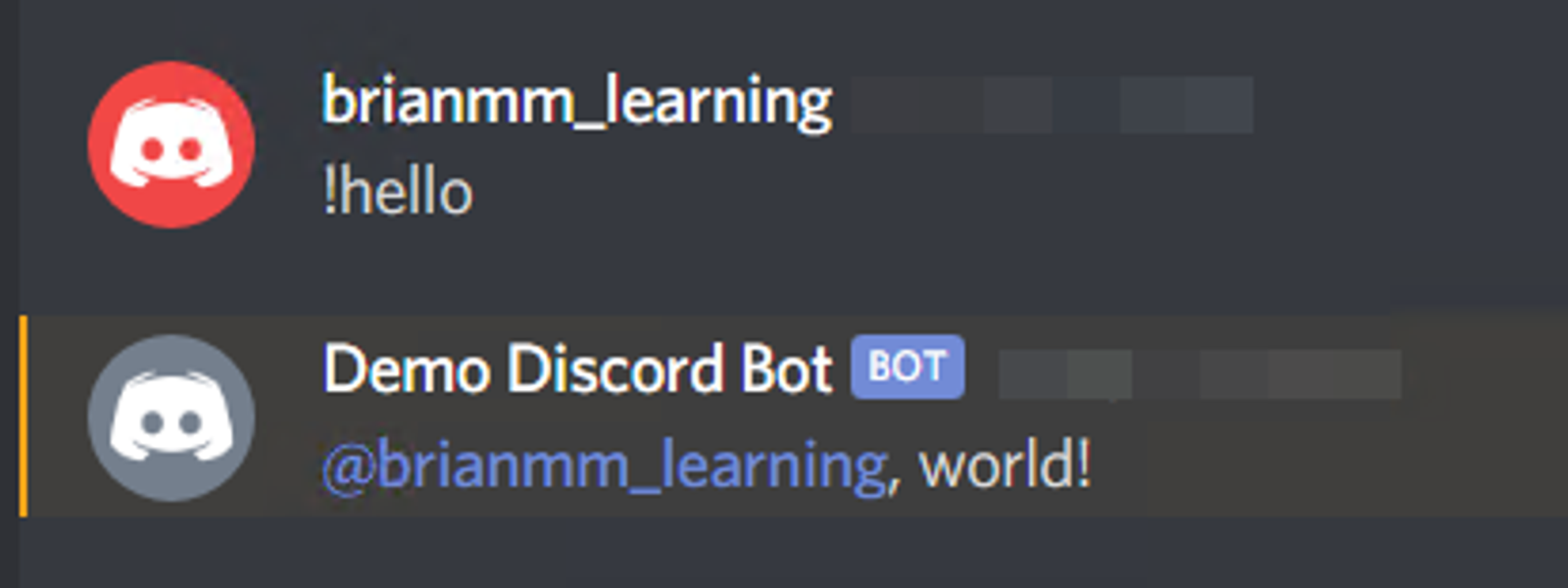 Building a Hello World Discord Bot - Brian Morrison II